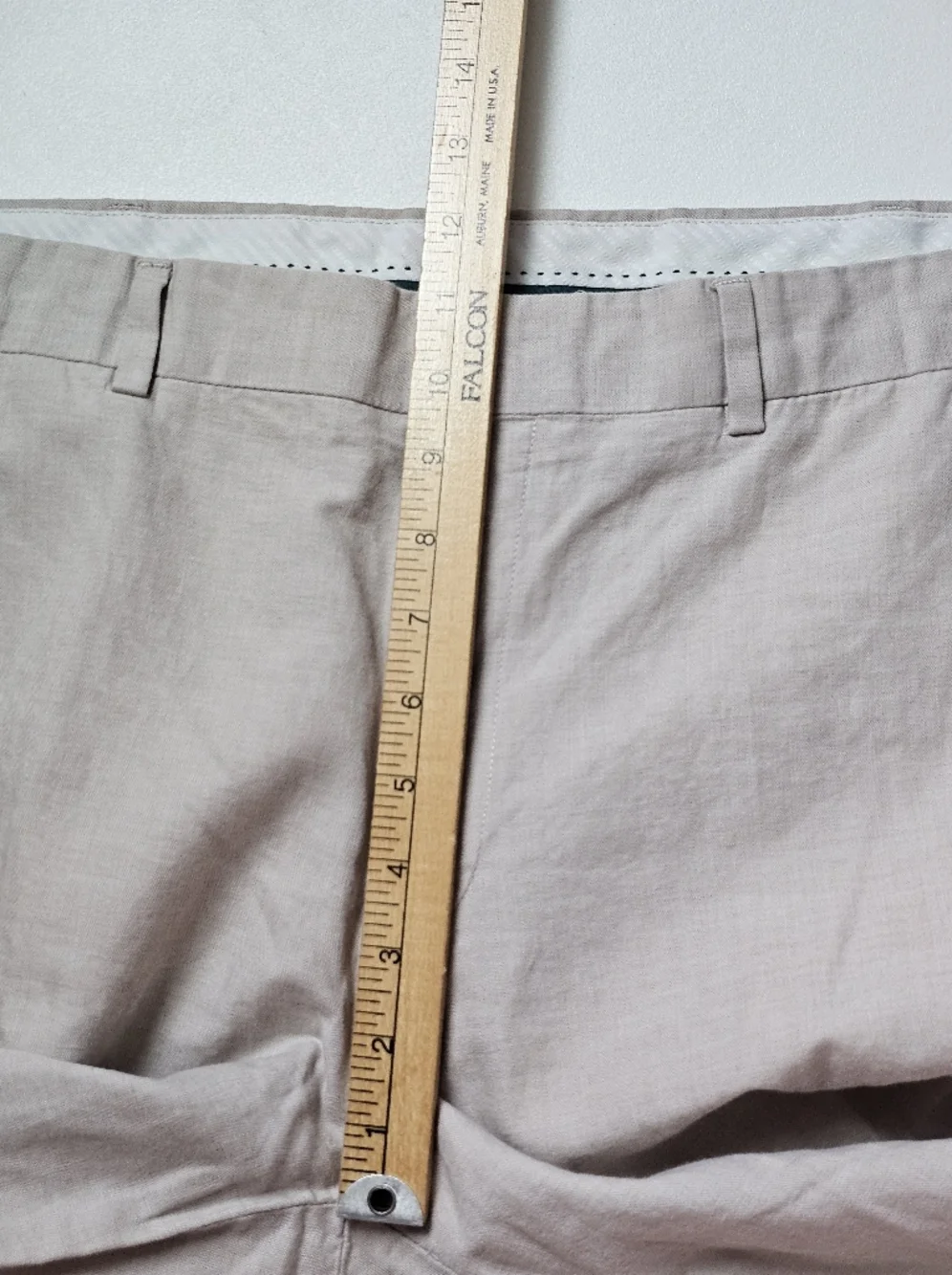 Cubavera Linen Cotton Pants Beige Flat Front Casual Summer 36x30 Men